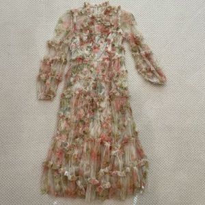 Needle & Thread Rose Midi Dress